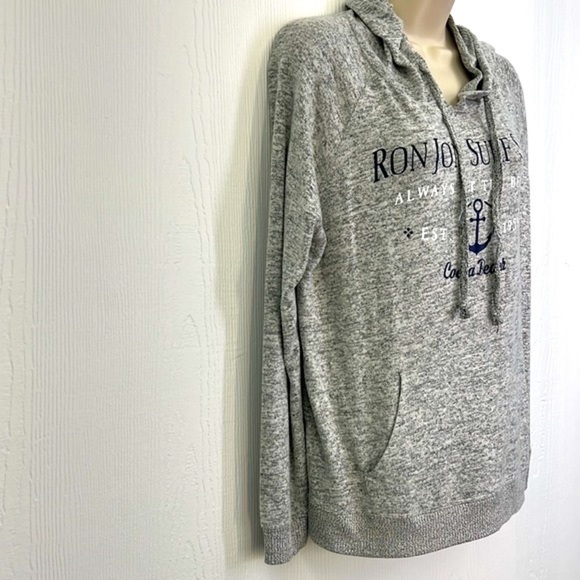 Ron Jon - Always At The Beach Cocoa Beach Long Sleeve Lightweight Hoodie  Small - Picture 4 of 12